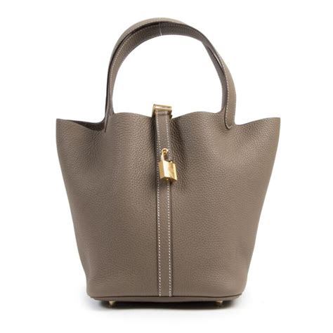 hermes picotin 22 etoupe|Hermes picotin lock 22 bag.